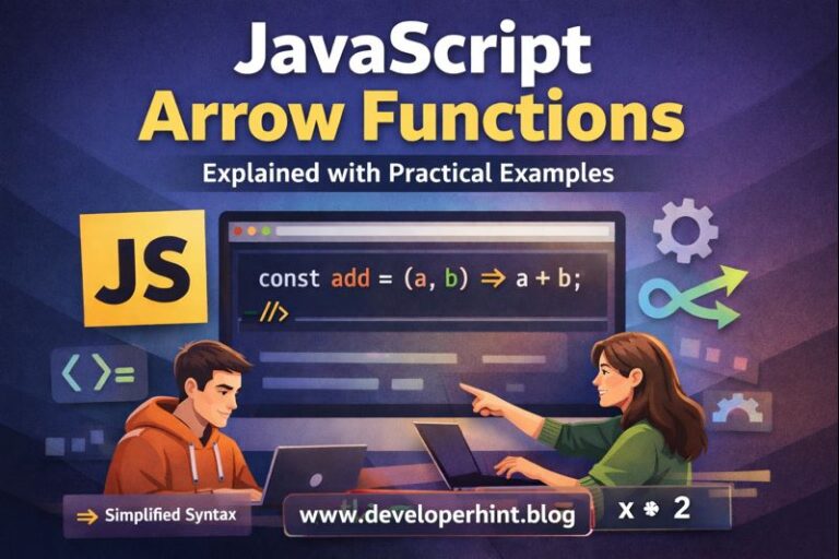 Understanding JavaScript Arrow Functions with Examples - Developer Hint