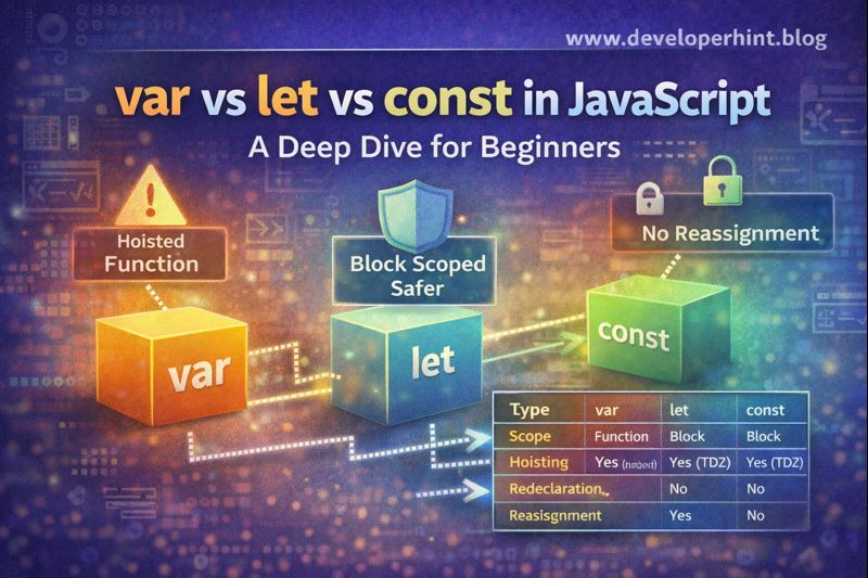 Var Vs Let Vs Const In Javascript