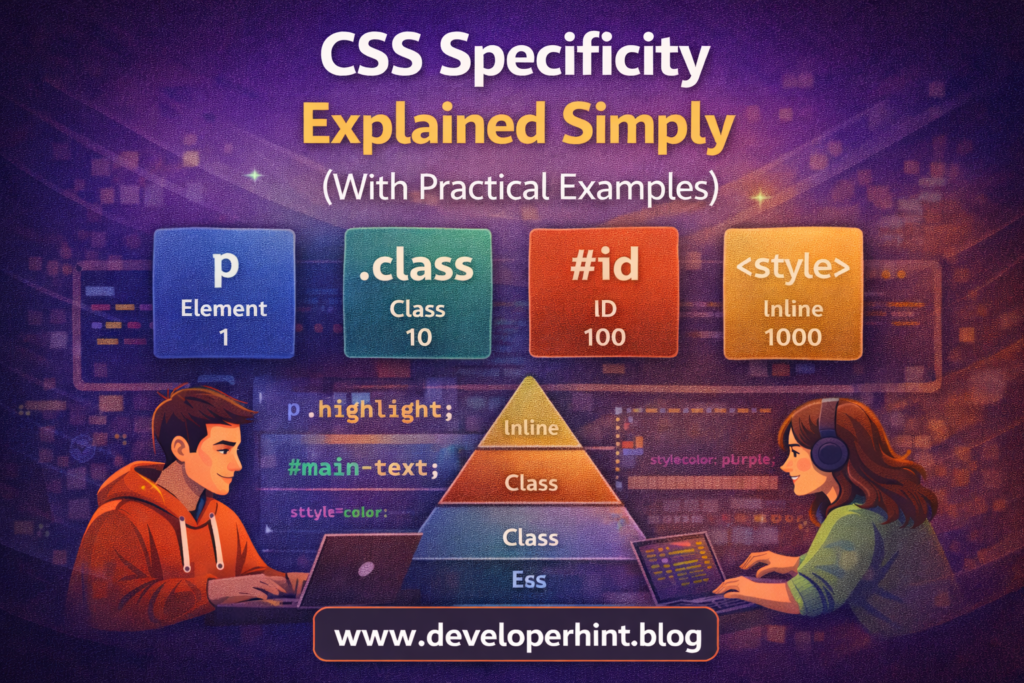 CSS Specificity Explained Simply (With Practical Examples) - Developer Hint