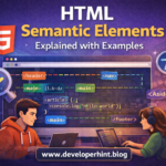 Html Semantic Elements Explained