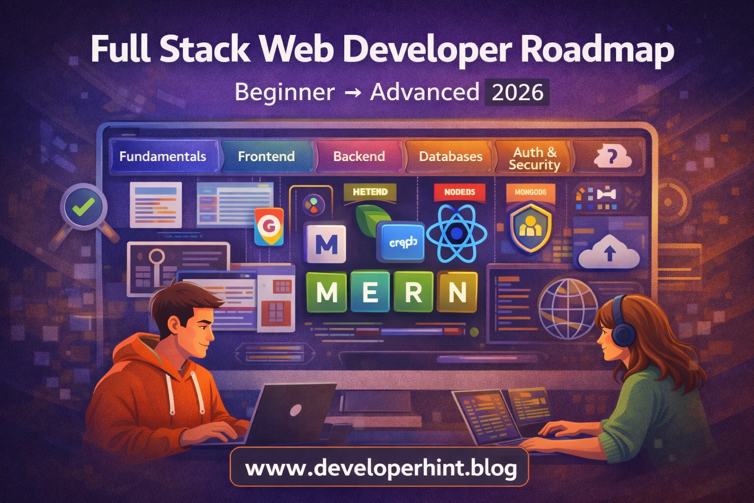 Full Stack Web Developer Roadmap 2026: Complete Guide from Beginner to ...