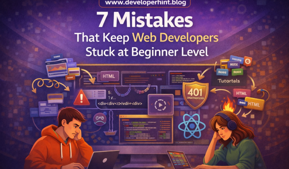 7 Mistakes That Keep Web Developers Stuck at Beginner Level 7 Mistakes That Keep Web Developers Stuck At Beginner Level