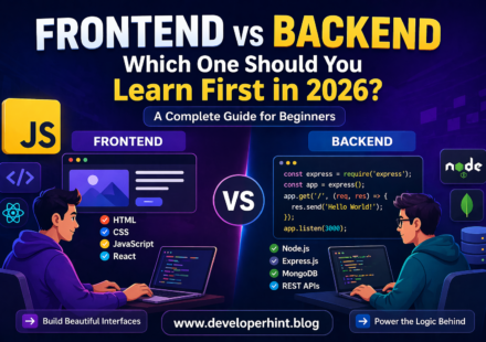Frontend Vs Backend Which One Should You Learn First In 2026