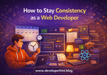 How To Stay Consistent As A Web Developer