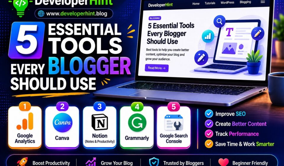 5 Essential Tools Every Blogger Should Use 5 Essential Tools Every Blogger Should Seriously Consider Using