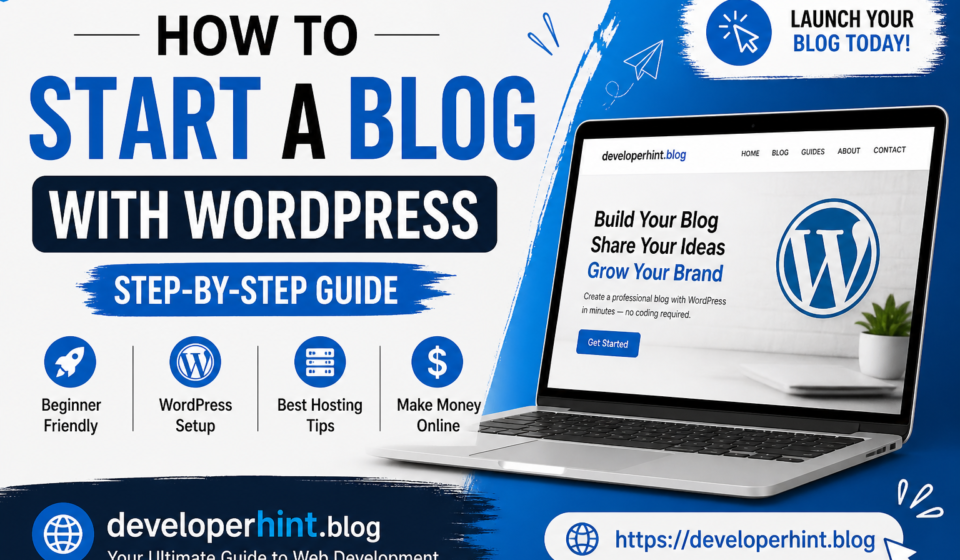 How to Start a Blog with WordPress in 2026 (Step-by-Step Beginner Guide) Start Your Blog